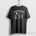 Premium Skeletons Yoga In The Moonlight Halloween - Adult & Kids T-Shirts, Sweatshirts & Hoodies apparel design preview 1