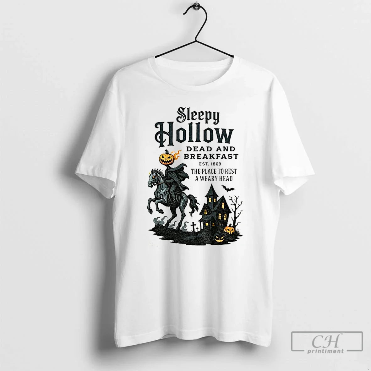 Premium Sleepy Hollow Dead And Breakfast Est 1869 The - Adult & Kids T-Shirts, Sweatshirts & Hoodies apparel design preview 1