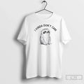 Premium Sloth I Kinda Dont Care - Adult & Kids T-Shirts, Sweatshirts & Hoodies apparel design preview 1