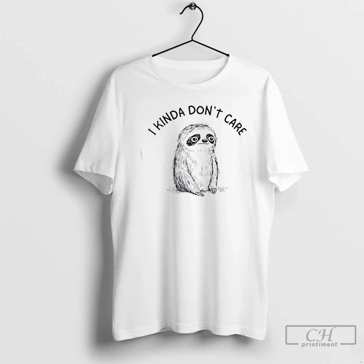 Premium Sloth I Kinda Dont Care - Adult & Kids T-Shirts, Sweatshirts & Hoodies apparel design preview 1