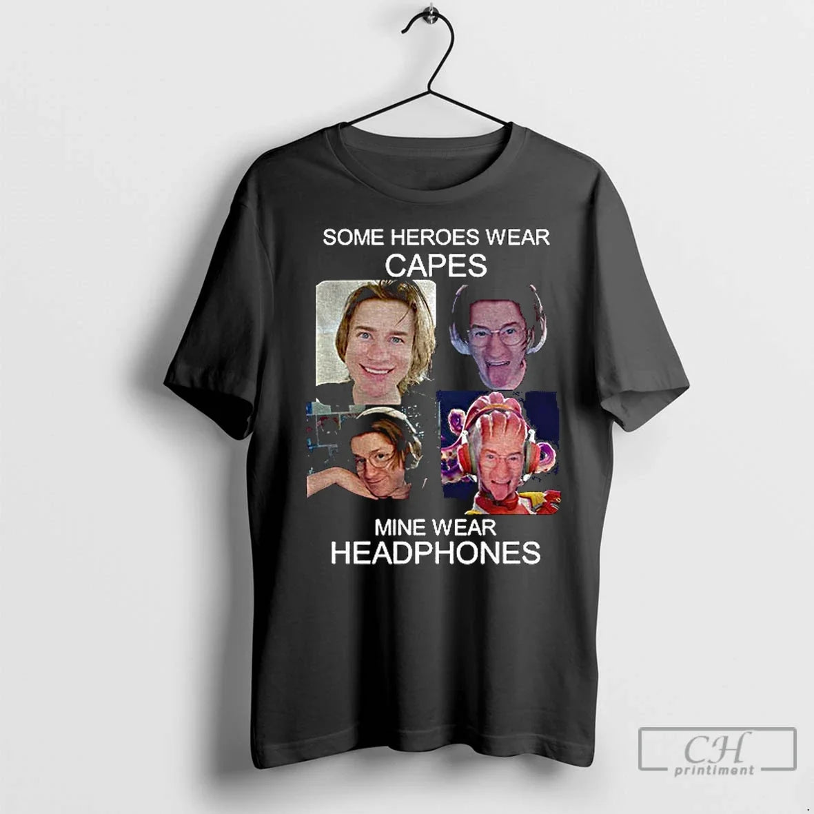 Premium Some Heroes Wear Capes Mine Headphones - Adult & Kids T-Shirts, Sweatshirts & Hoodies apparel design preview 1