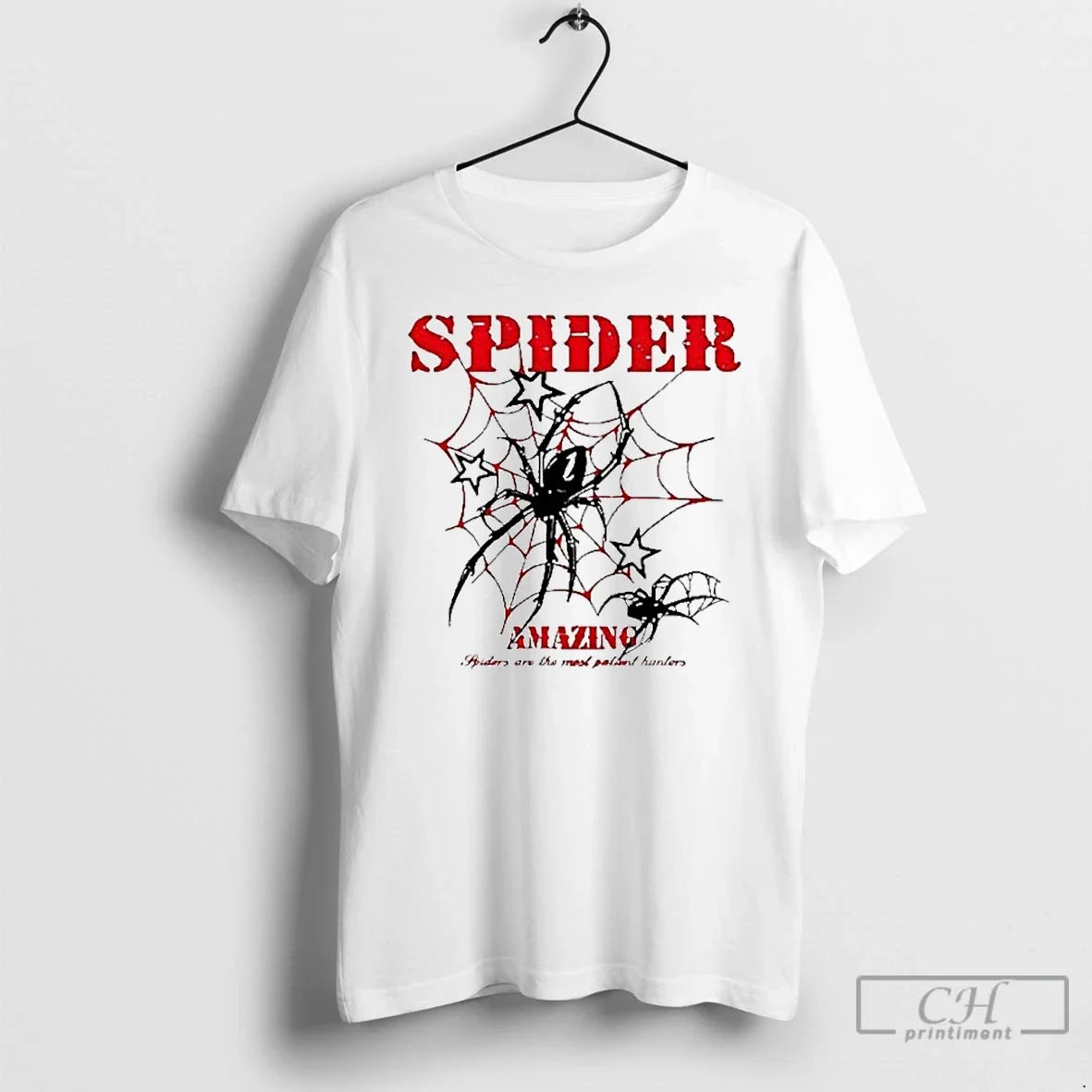 Premium Spider Amazing Are The Most Patient Hunter - Adult & Kids T-Shirts, Sweatshirts & Hoodies apparel design preview 1