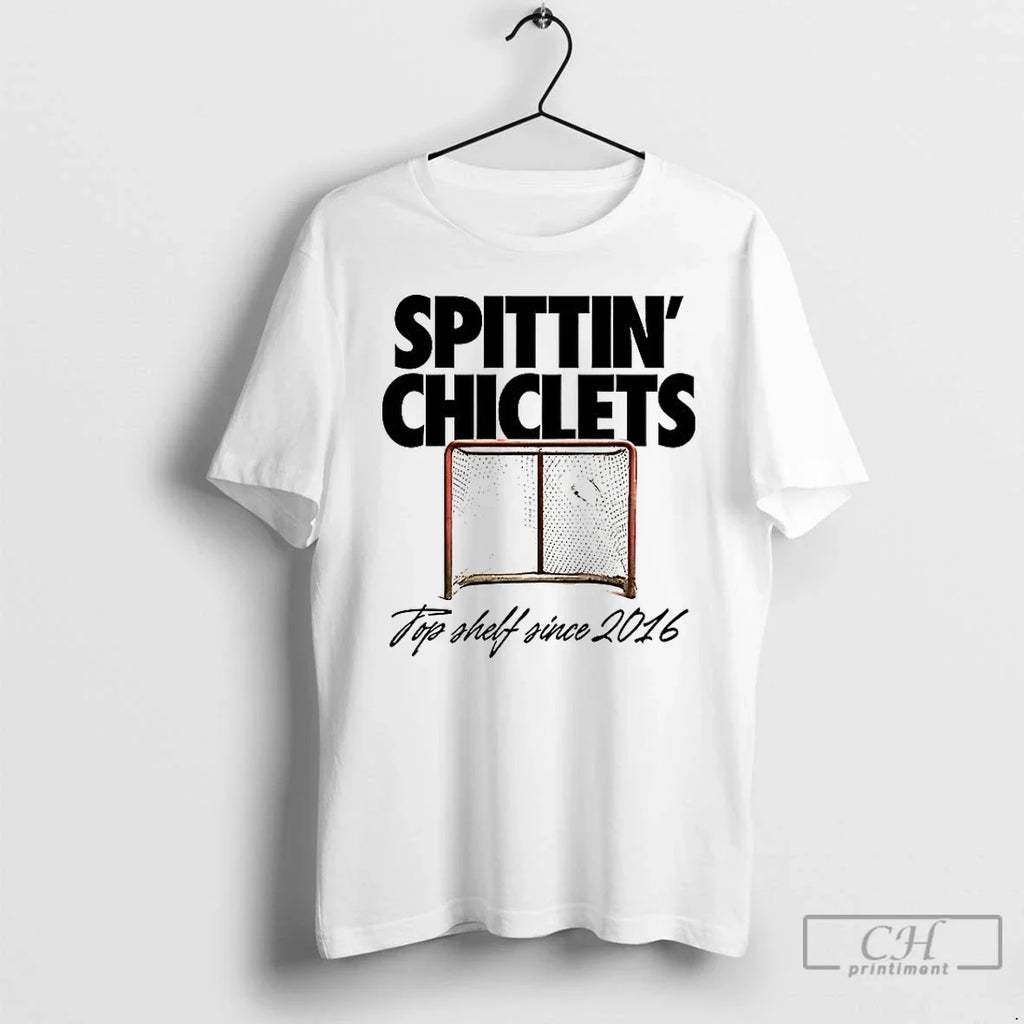 Premium Spittin Chiclets Top Shelf Since 2016 Hockey - Adult & Kids T-Shirts, Sweatshirts & Hoodies apparel design preview 1