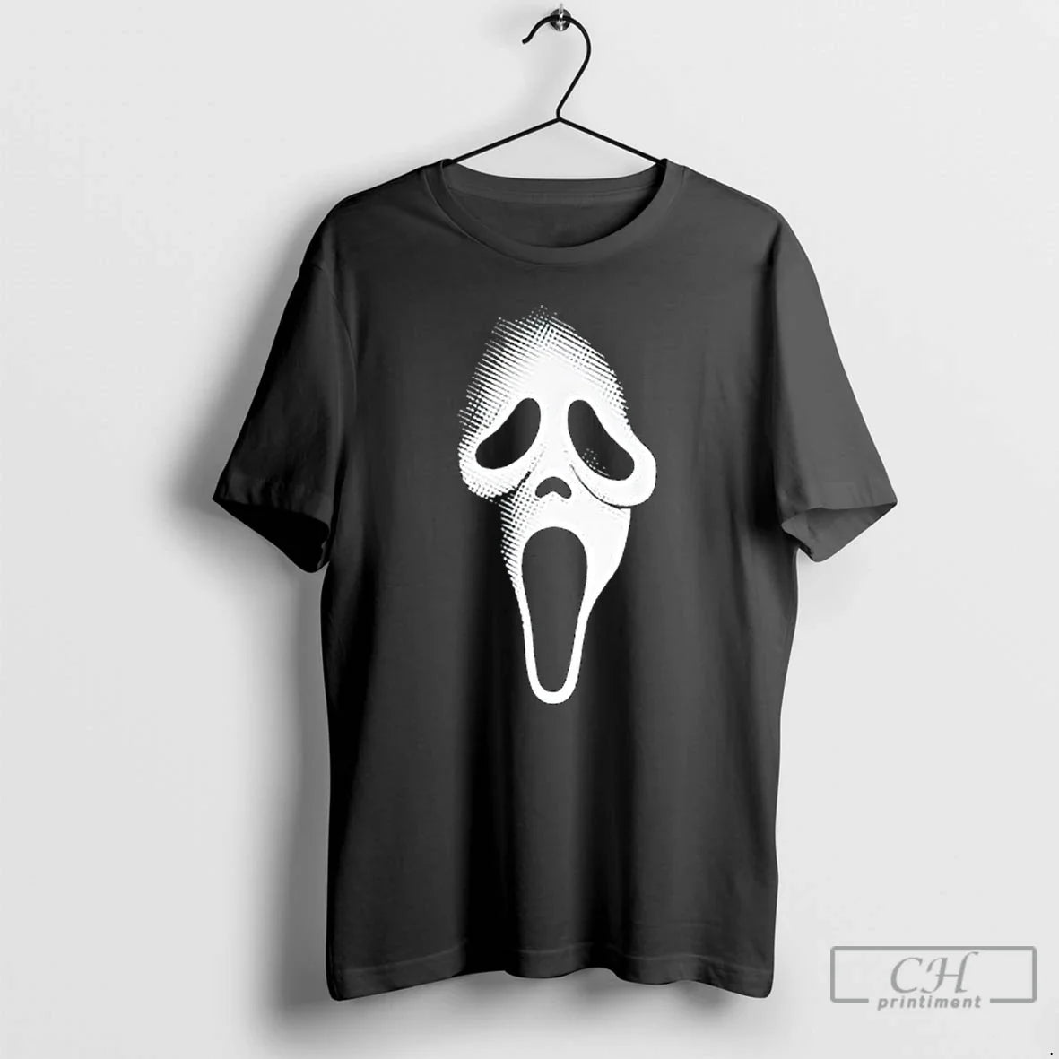 Premium Spooky Scary Ghost Face Horror Party Mask - Adult & Kids T-Shirts, Sweatshirts & Hoodies apparel design preview 1