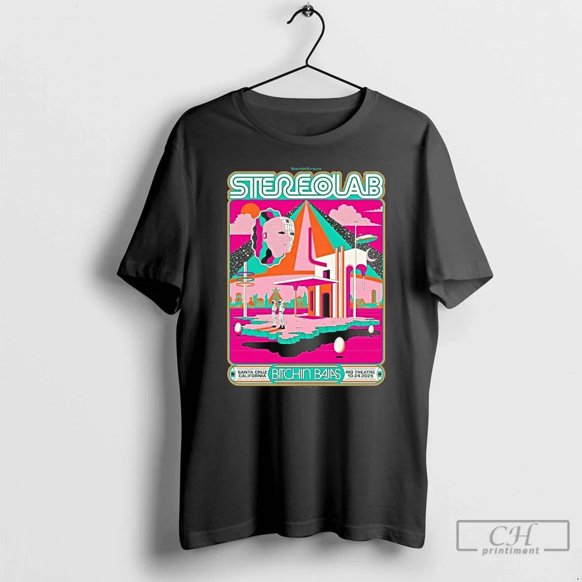 Premium Stereolab Rio Theatre Santa Cruz Ca Oct 24 - Adult & Kids T-Shirts, Sweatshirts & Hoodies apparel design preview 1