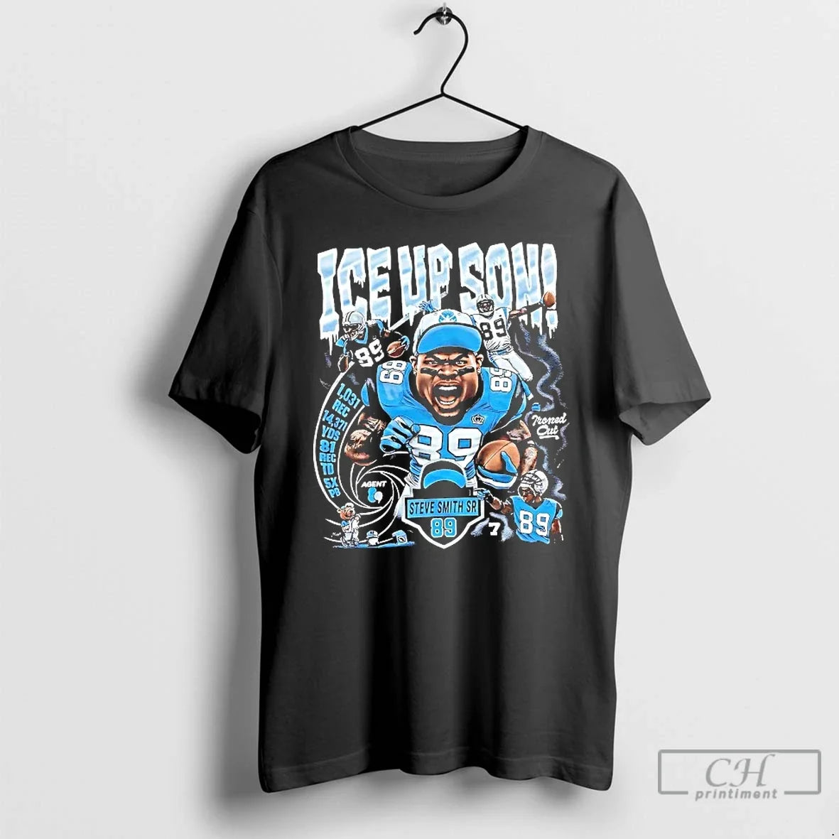 Premium Steve Smith Sr Ice Up Son Caricature - Adult & Kids T-Shirts, Sweatshirts & Hoodies apparel design preview 1