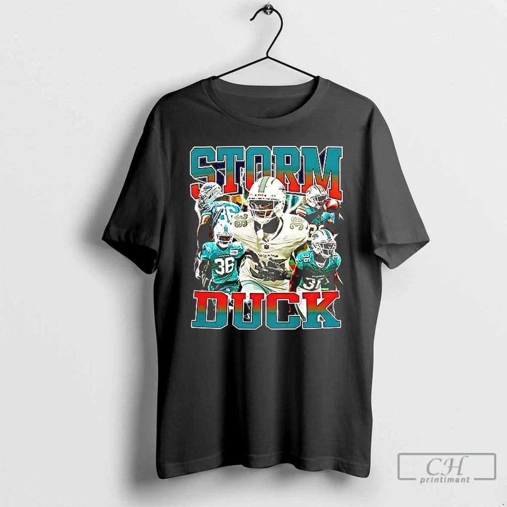 Premium Storm Duck Miami Dolphins Graphic Ceramic And - Adult & Kids T-Shirts, Sweatshirts & Hoodies apparel design preview 1