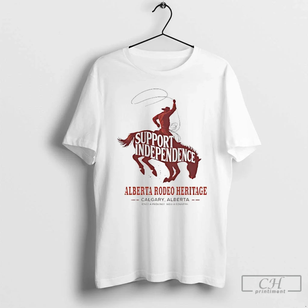 Premium Support Independence Alberta Rodeo Heritage - Adult & Kids T-Shirts, Sweatshirts & Hoodies apparel design preview 1
