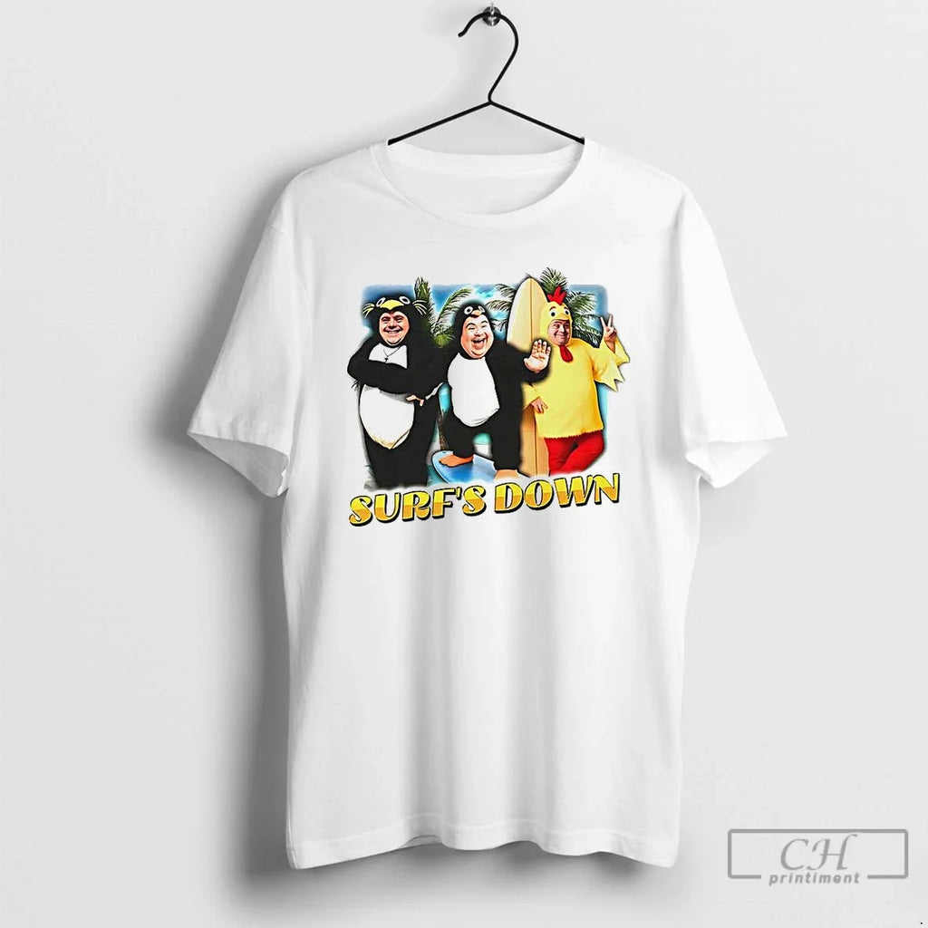 Premium Surfs Down Parody - Adult & Kids T-Shirts, Sweatshirts & Hoodies apparel design preview 1