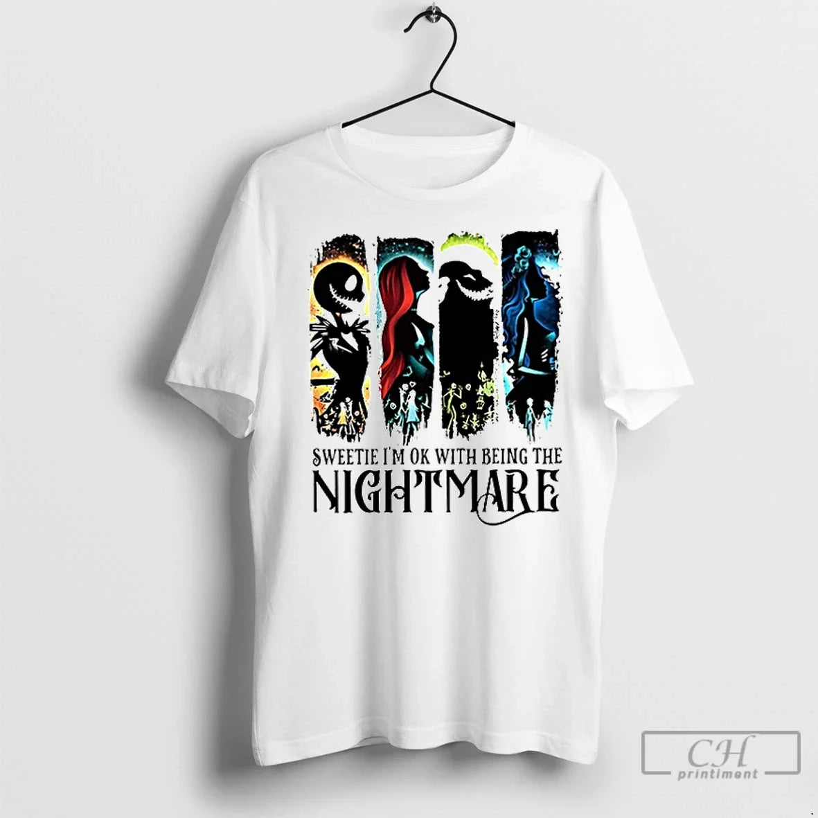 Premium Sweetie Im Ok With Being The Nightmare - Adult & Kids T-Shirts, Sweatshirts & Hoodies apparel design preview 1