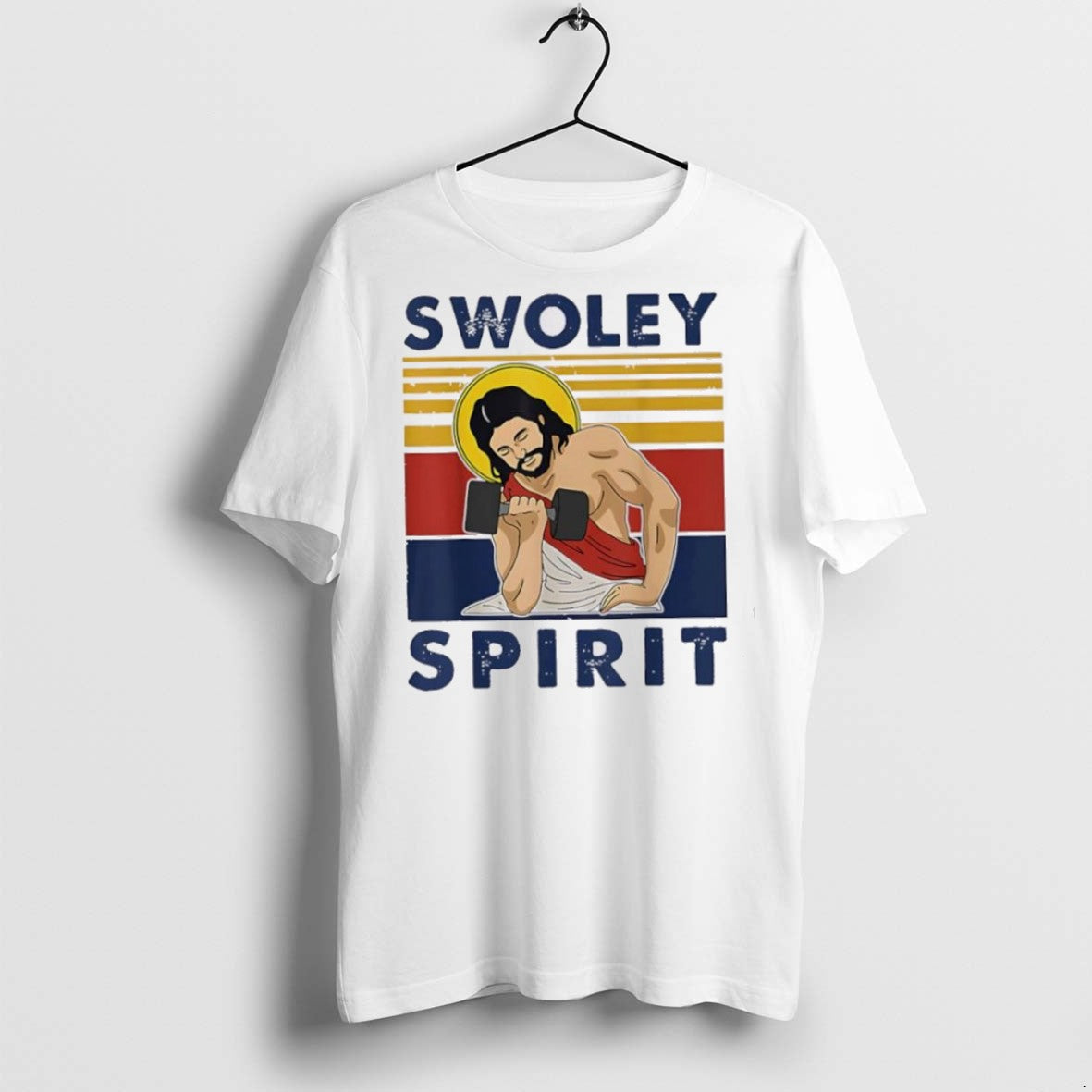 Premium Swoley Spirit Weightlifting Jesus Vintage - Adult & Kids T-Shirts, Sweatshirts & Hoodies apparel design preview 1