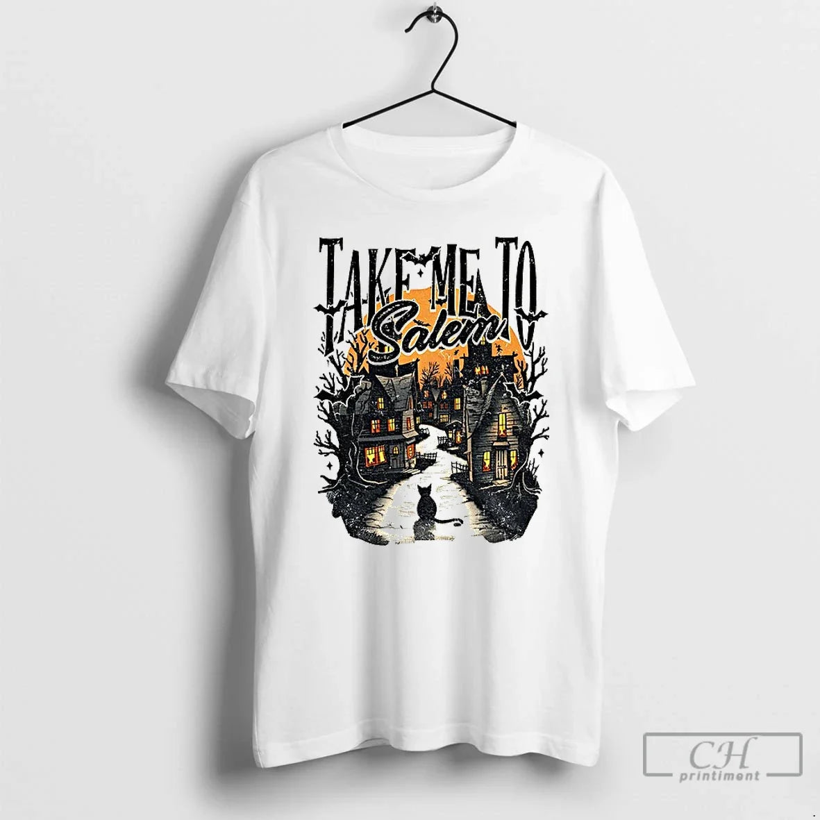 Premium Take Me To Salem Halloween 2025 - Adult & Kids T-Shirts, Sweatshirts & Hoodies apparel design preview 1