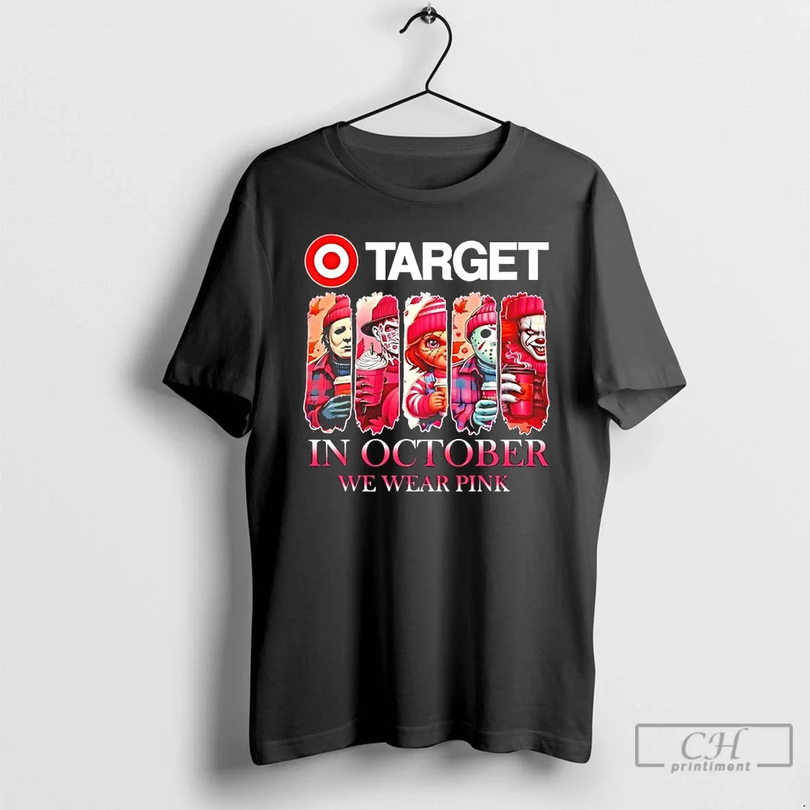 Premium Target X Horror Movies Halloween In October - Adult & Kids T-Shirts, Sweatshirts & Hoodies apparel design preview 1