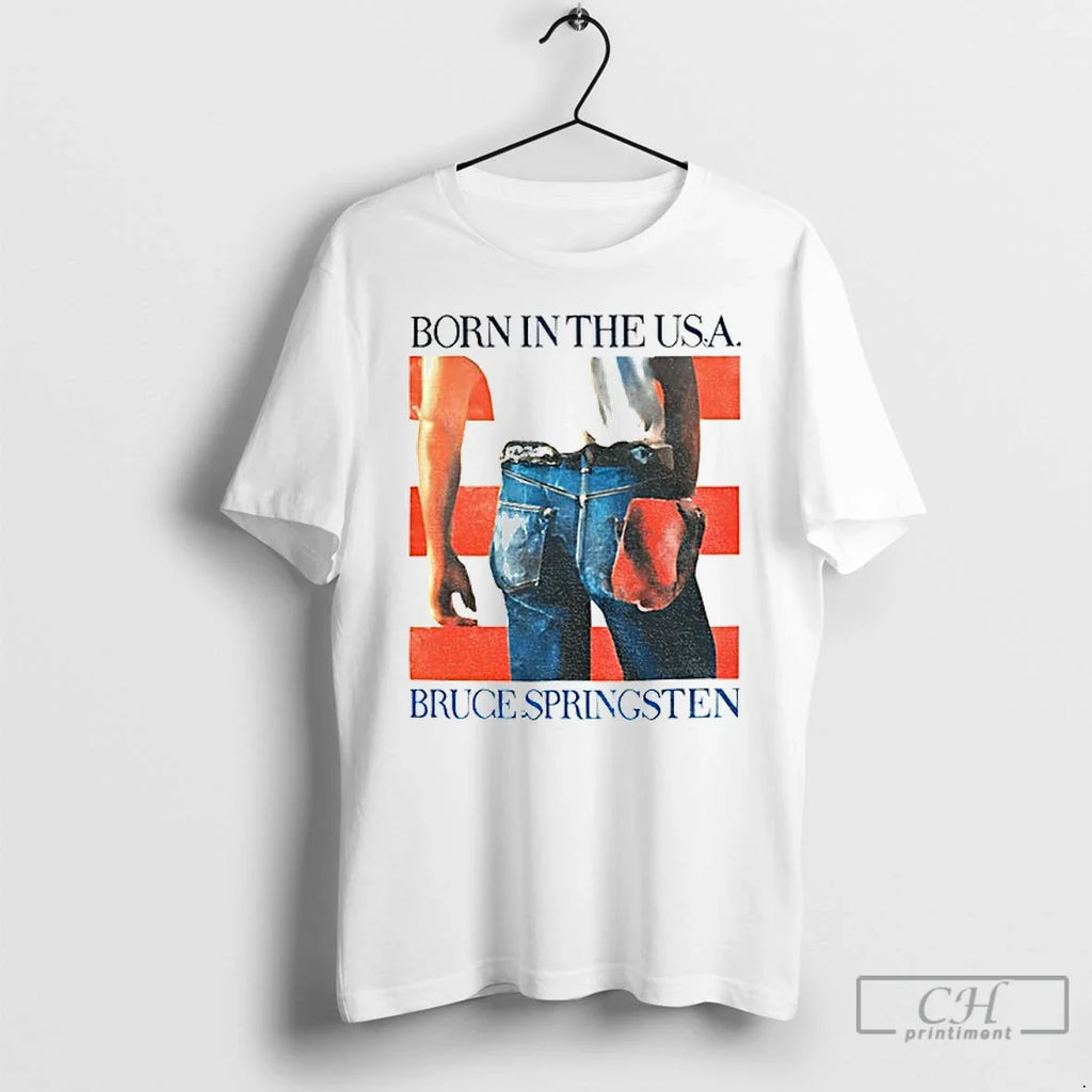 Premium Taylor Wearing Bruce Springsteen Born In The - Adult & Kids T-Shirts, Sweatshirts & Hoodies apparel design preview 1