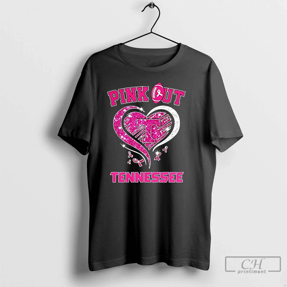 Premium Tennessee Volunteers Football Pink Out - Adult & Kids T-Shirts, Sweatshirts & Hoodies apparel design preview 1