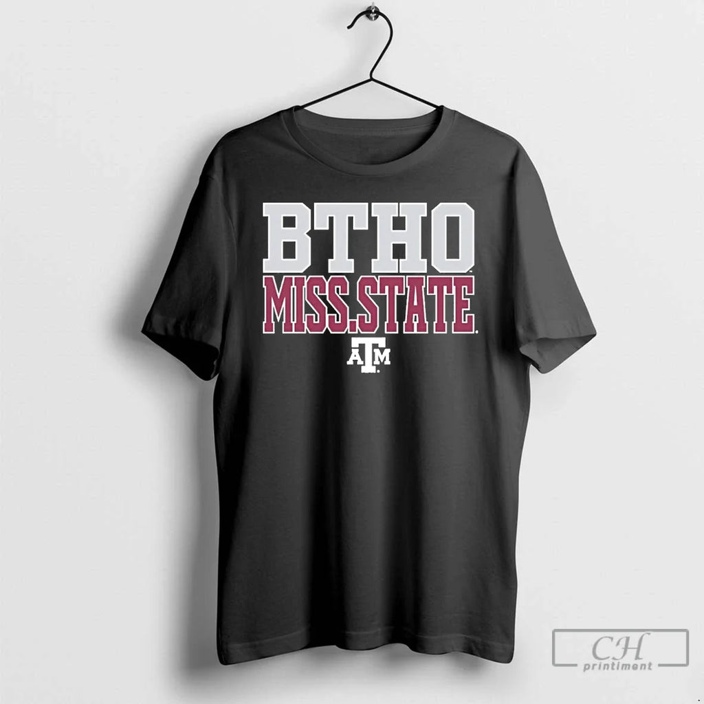 Premium Texas Am Aggies 2025 Btho Mississippi State - Adult & Kids T-Shirts, Sweatshirts & Hoodies apparel design preview 1