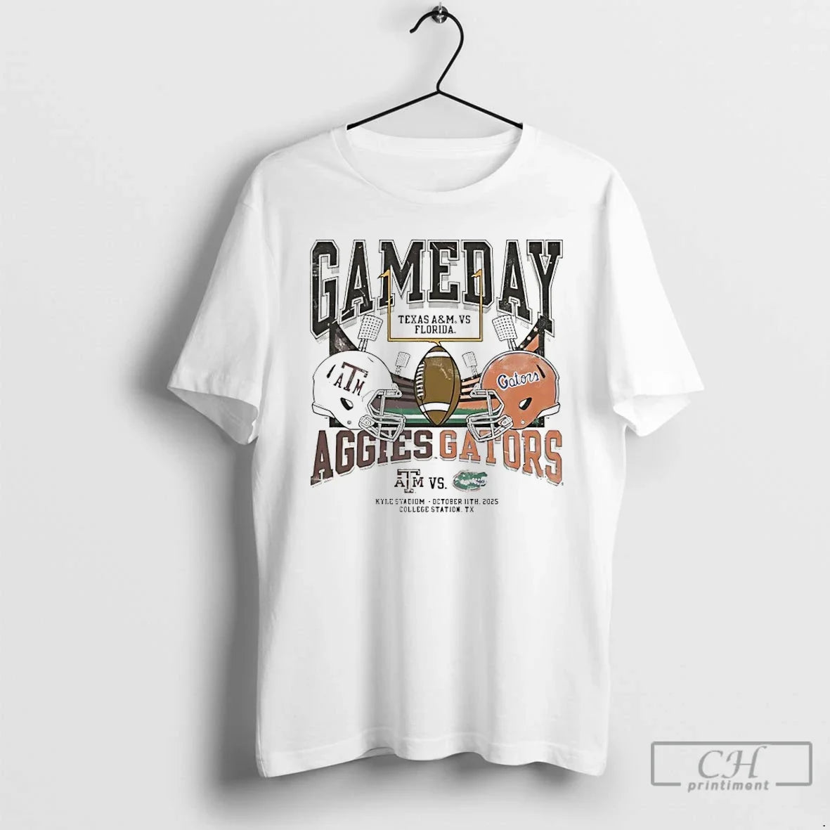 Premium Texas Am Aggies Vs Florida Gators 2025 Game - Adult & Kids T-Shirts, Sweatshirts & Hoodies apparel design preview 1