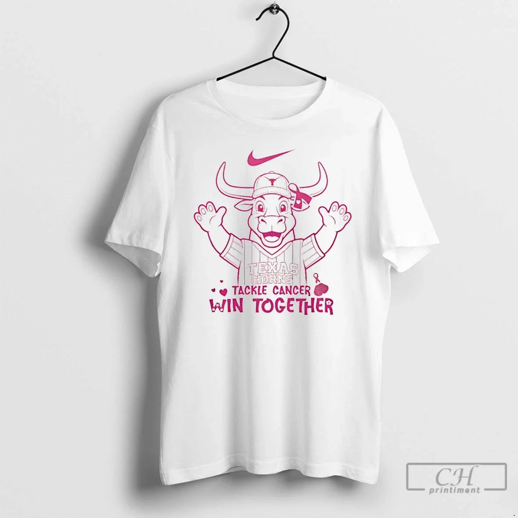 Premium Texas Longhorns Breast Cancer Awareness Month - Adult & Kids T-Shirts, Sweatshirts & Hoodies apparel design preview 1