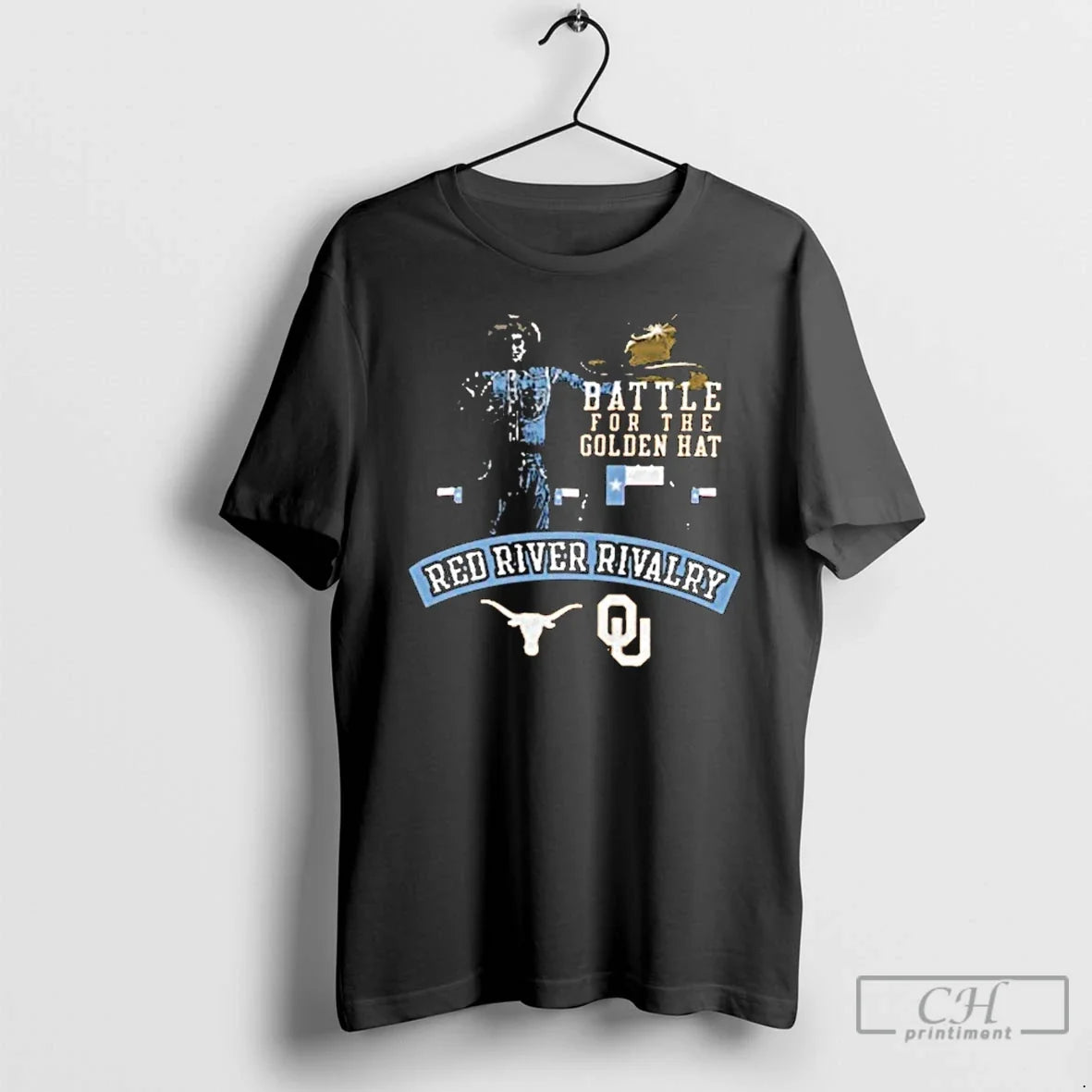 Premium Texas Longhorns Oklahoma Sooners Battle For - Adult & Kids T-Shirts, Sweatshirts & Hoodies apparel design preview 1