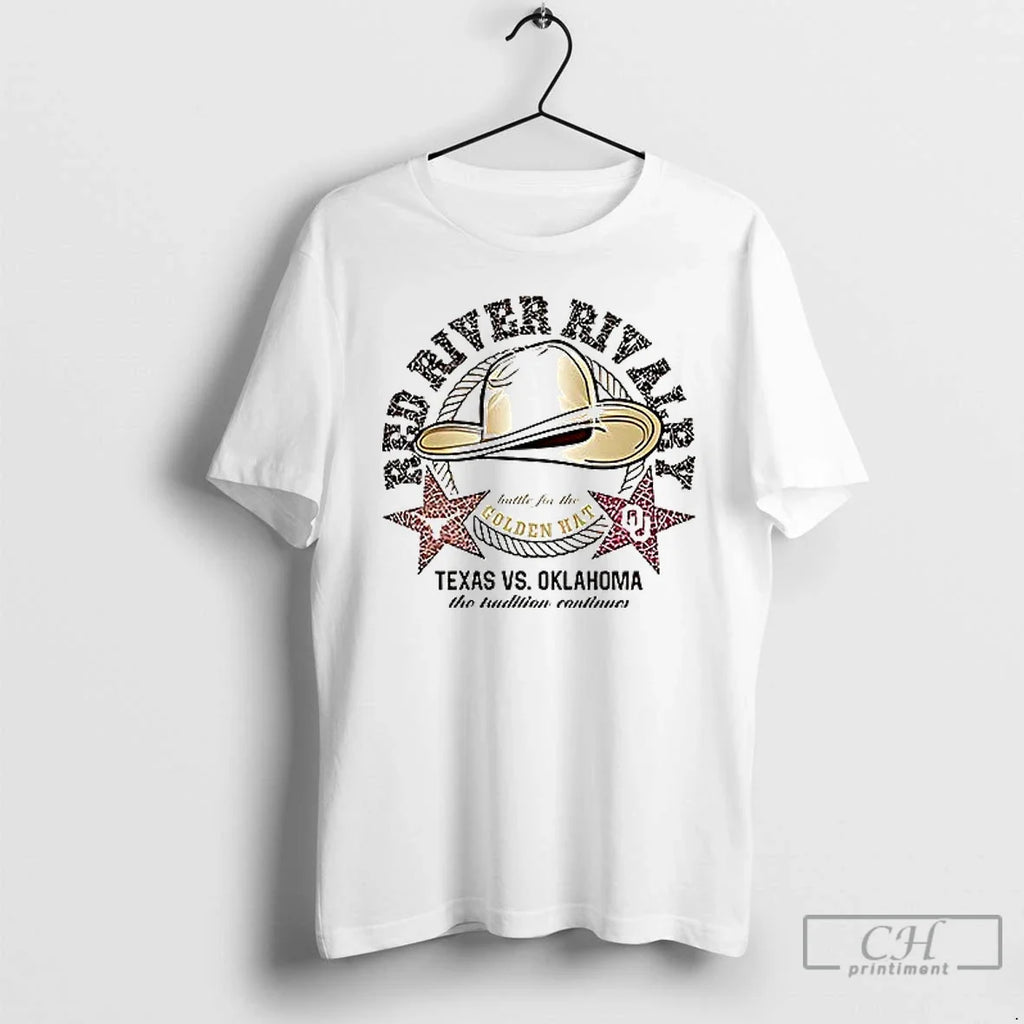 Premium Texas Longhorns Vs Oklahoma Sooners Red River - Adult & Kids T-Shirts, Sweatshirts & Hoodies apparel design preview 1