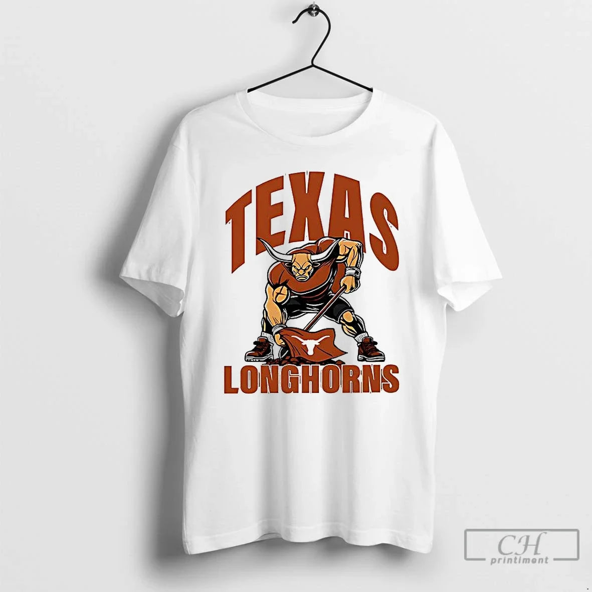 Premium Texas Longhorns Football Youth Plant Flag - Adult & Kids T-Shirts, Sweatshirts & Hoodies apparel design preview 1