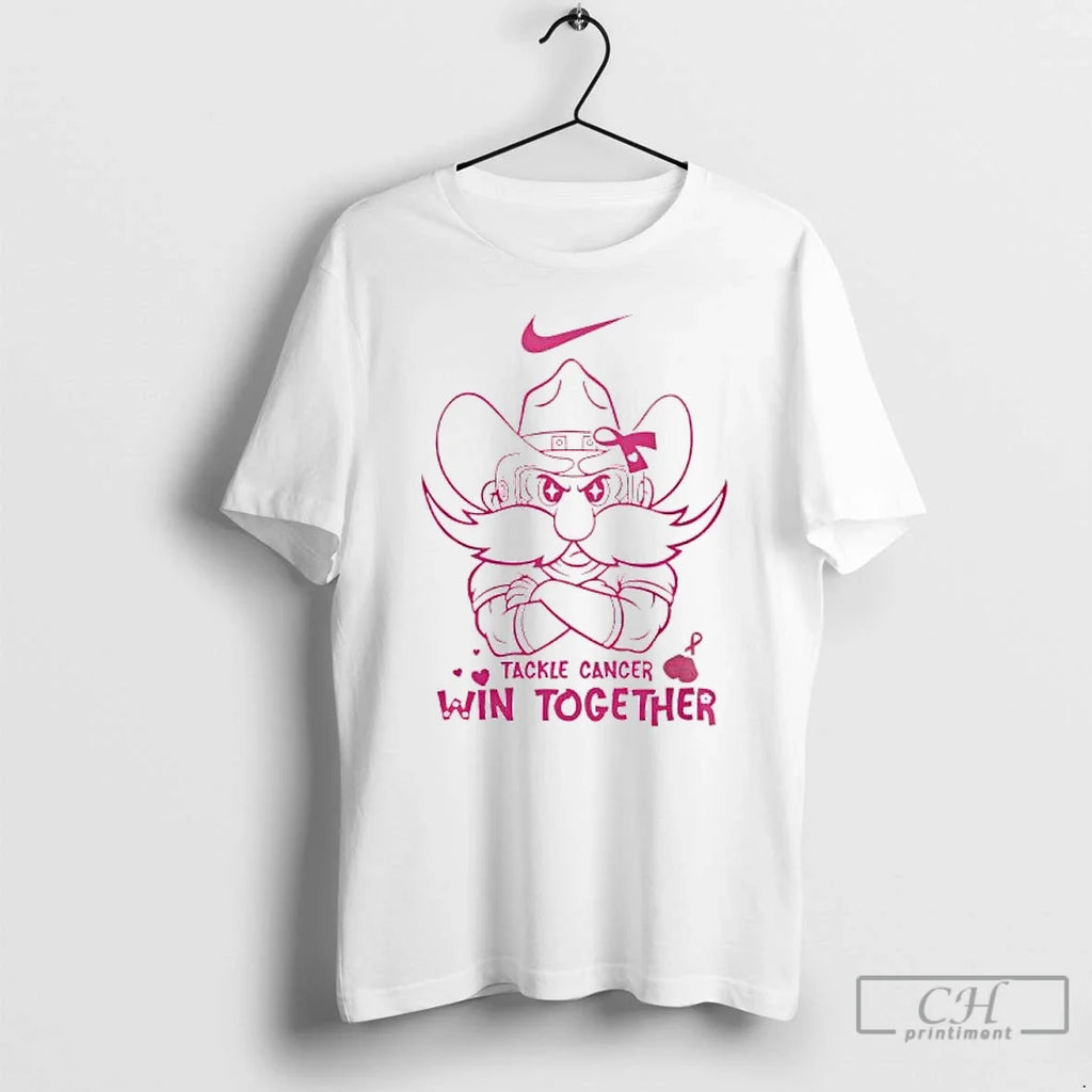 Premium Texas Tech Red Raiders Tackle Cancer Win - Adult & Kids T-Shirts, Sweatshirts & Hoodies apparel design preview 1
