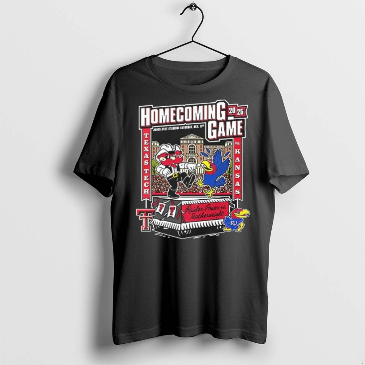 Premium Texas Tech Vs Kansas 2025 Homecoming - Adult & Kids T-Shirts, Sweatshirts & Hoodies apparel design preview 1
