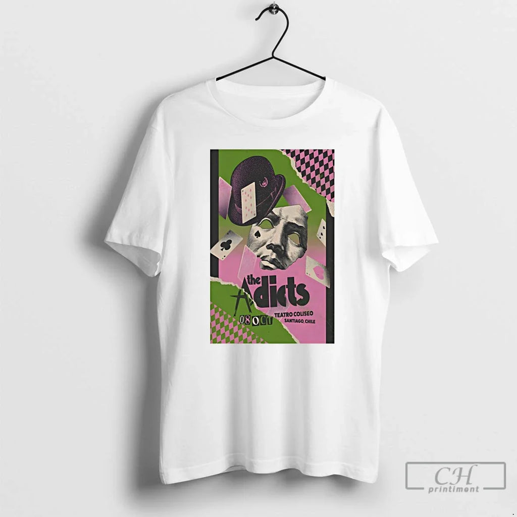 Premium The Adicts Santiago Oct 08 2025 Posters - Adult & Kids T-Shirts, Sweatshirts & Hoodies apparel design preview 1