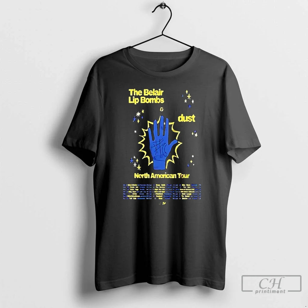 Premium The Belair Lip Bombs North American Tour 2026 - Adult & Kids T-Shirts, Sweatshirts & Hoodies apparel design preview 1