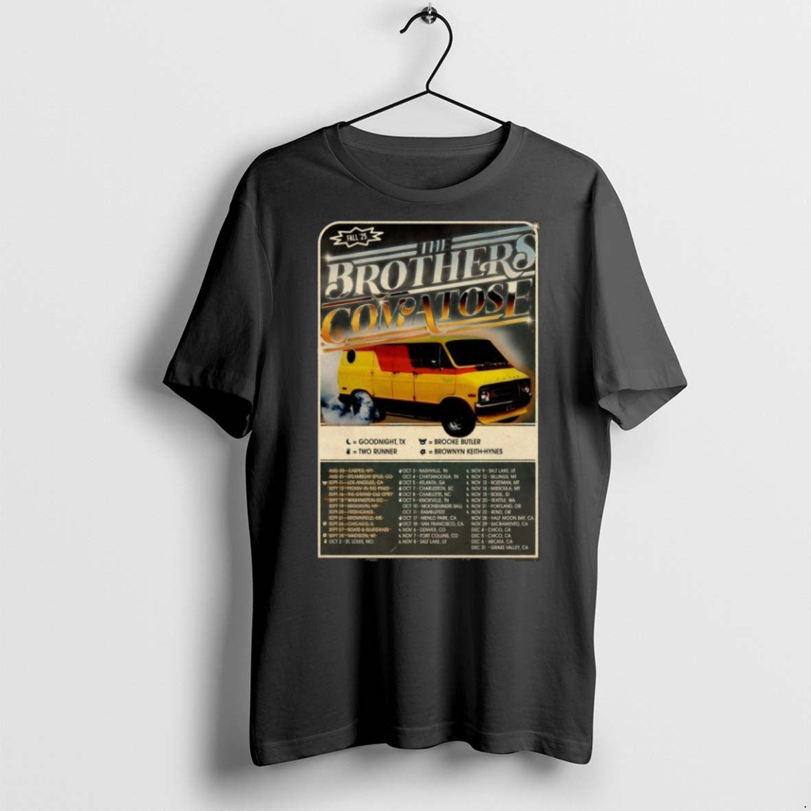 Premium The Brothers Comatose Fall Tour 2025 Dates - Adult & Kids T-Shirts, Sweatshirts & Hoodies apparel design preview 1