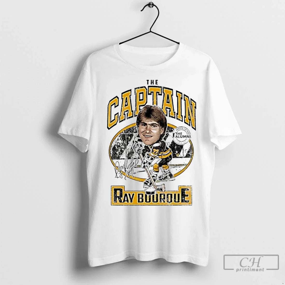 Premium The Captain Ray Bourque Spittin Chiclets X - Adult & Kids T-Shirts, Sweatshirts & Hoodies apparel design preview 1