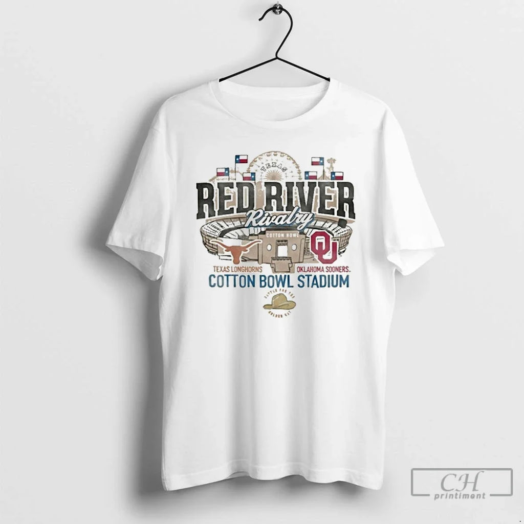 Premium The Gameday Red River Rivalry 2025 Texas Vs - Adult & Kids T-Shirts, Sweatshirts & Hoodies apparel design preview 1