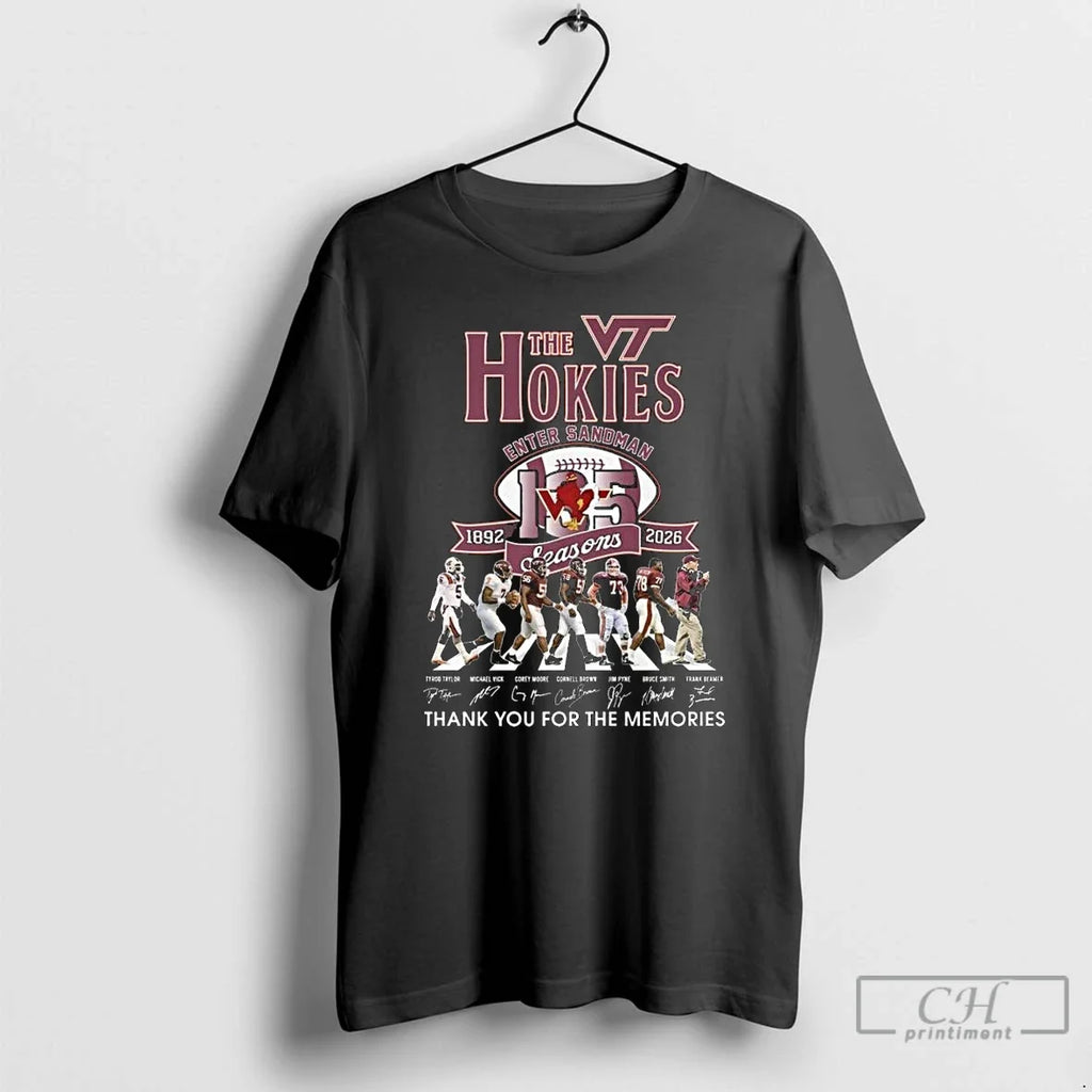 Premium The Hokies Enter Sandman 1892 2025 135 - Adult & Kids T-Shirts, Sweatshirts & Hoodies apparel design preview 1