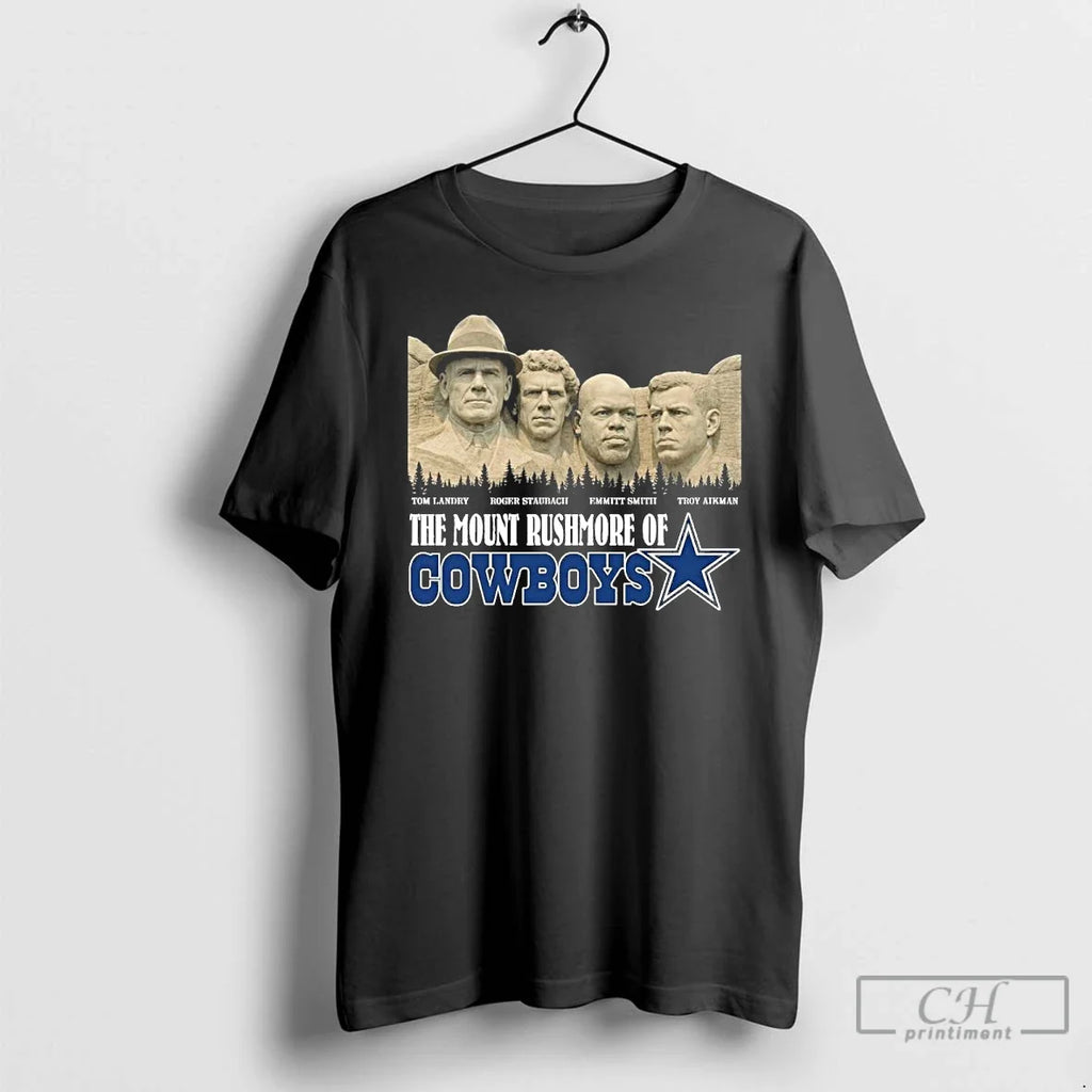 Premium The Mount Rushmore Of Dallas Cowboys Legends - Adult & Kids T-Shirts, Sweatshirts & Hoodies apparel design preview 1