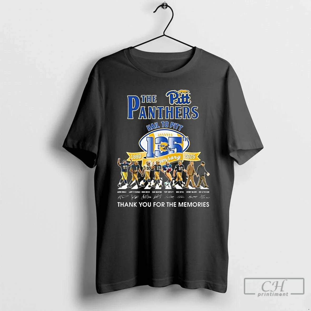 Premium The Panthers Hail To Pitt 1890 2025 135th - Adult & Kids T-Shirts, Sweatshirts & Hoodies apparel design preview 1