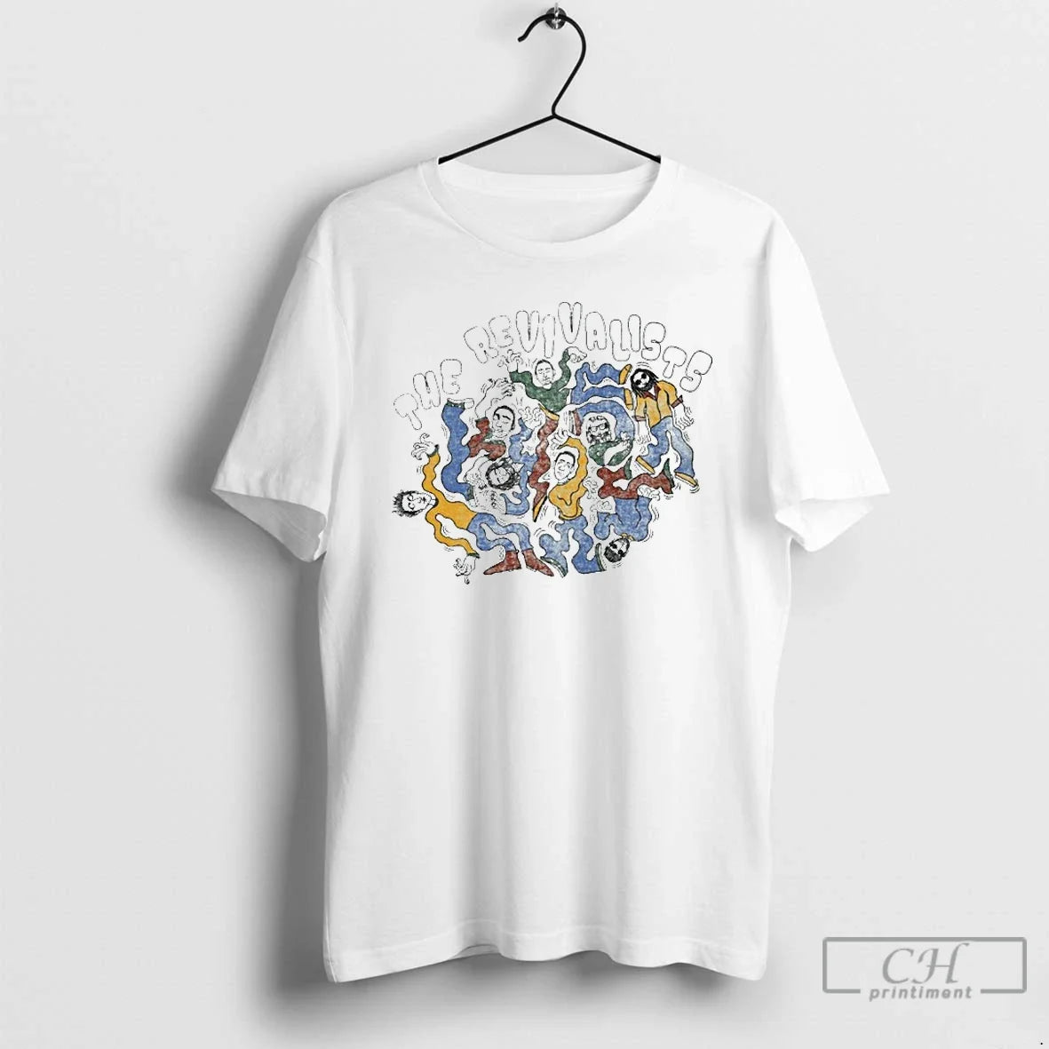 Premium The Revivalists Squiggly Tour 2025 - Adult & Kids T-Shirts, Sweatshirts & Hoodies apparel design preview 1