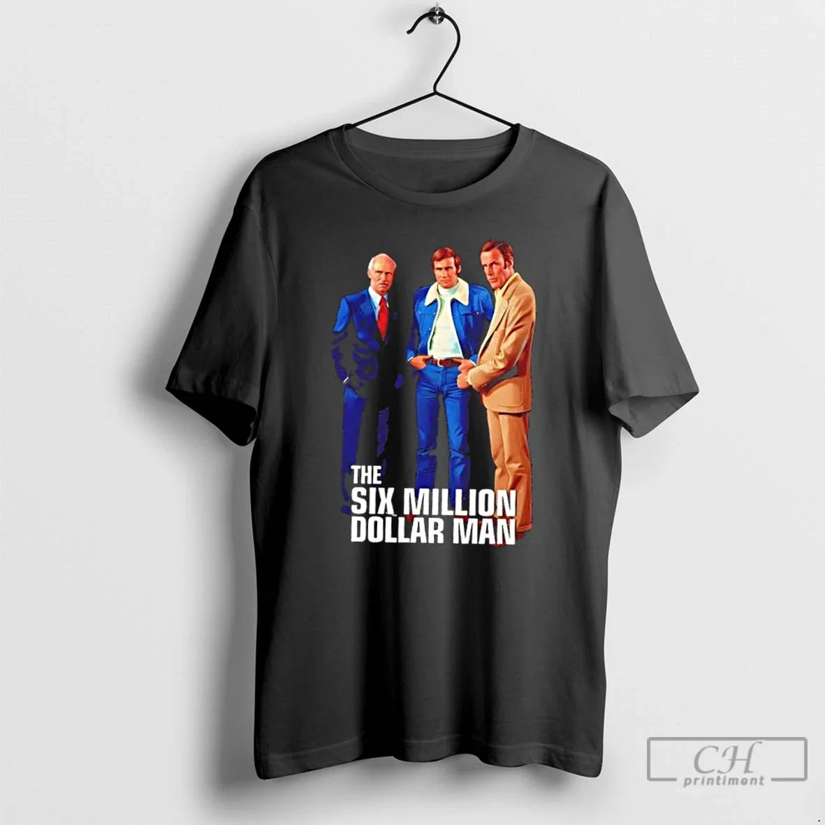 Premium The Six Million Dollar Man 1973 Vintage - Adult & Kids T-Shirts, Sweatshirts & Hoodies apparel design preview 1