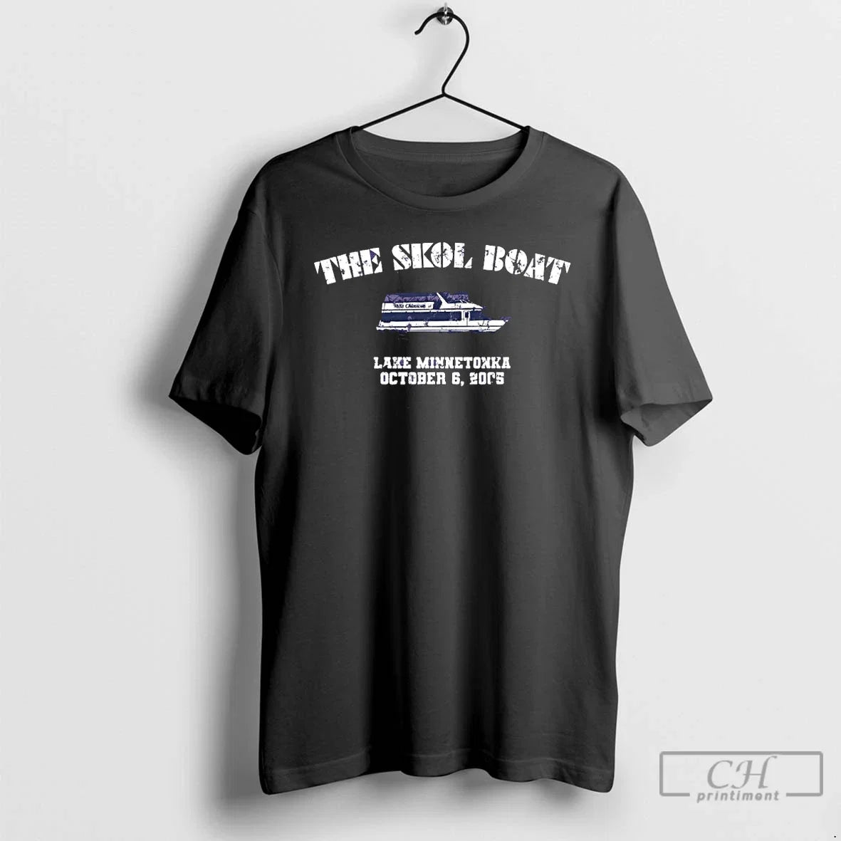 Premium The Skol Boat Minnesota Vikings Football - Adult & Kids T-Shirts, Sweatshirts & Hoodies apparel design preview 1