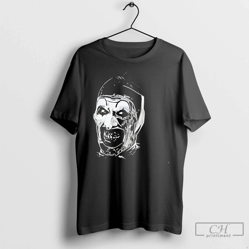 Premium The Terrifier Horror Character Big Face - Adult & Kids T-Shirts, Sweatshirts & Hoodies apparel design preview 1