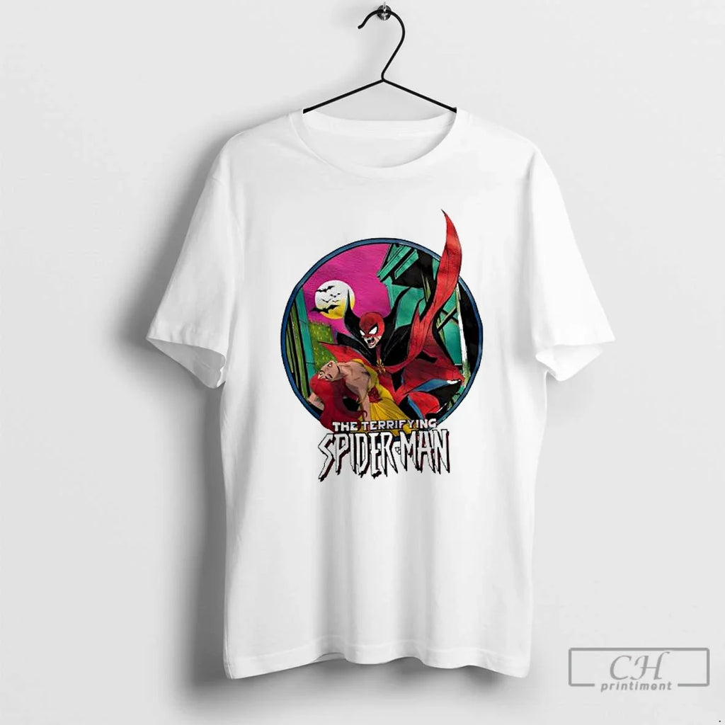 Premium The Terrifying Spiderman Graphic Comic - Adult & Kids T-Shirts, Sweatshirts & Hoodies apparel design preview 1