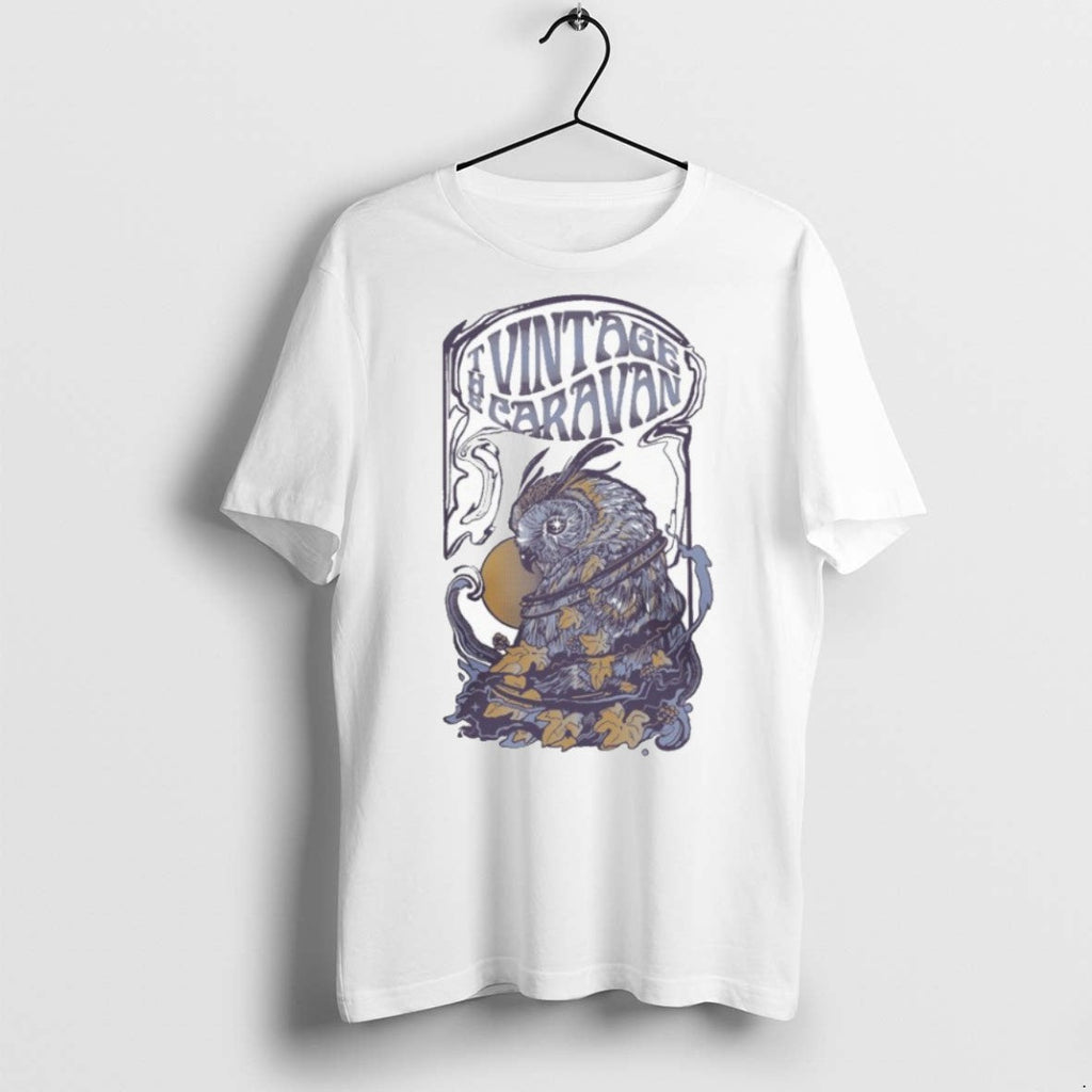 Premium The Vintage Caravan Owl - Adult & Kids T-Shirts, Sweatshirts & Hoodies apparel design preview 1