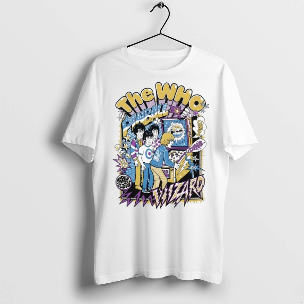 Premium The Who X Market Pinball Players Wizard - Adult & Kids T-Shirts, Sweatshirts & Hoodies apparel design preview 1