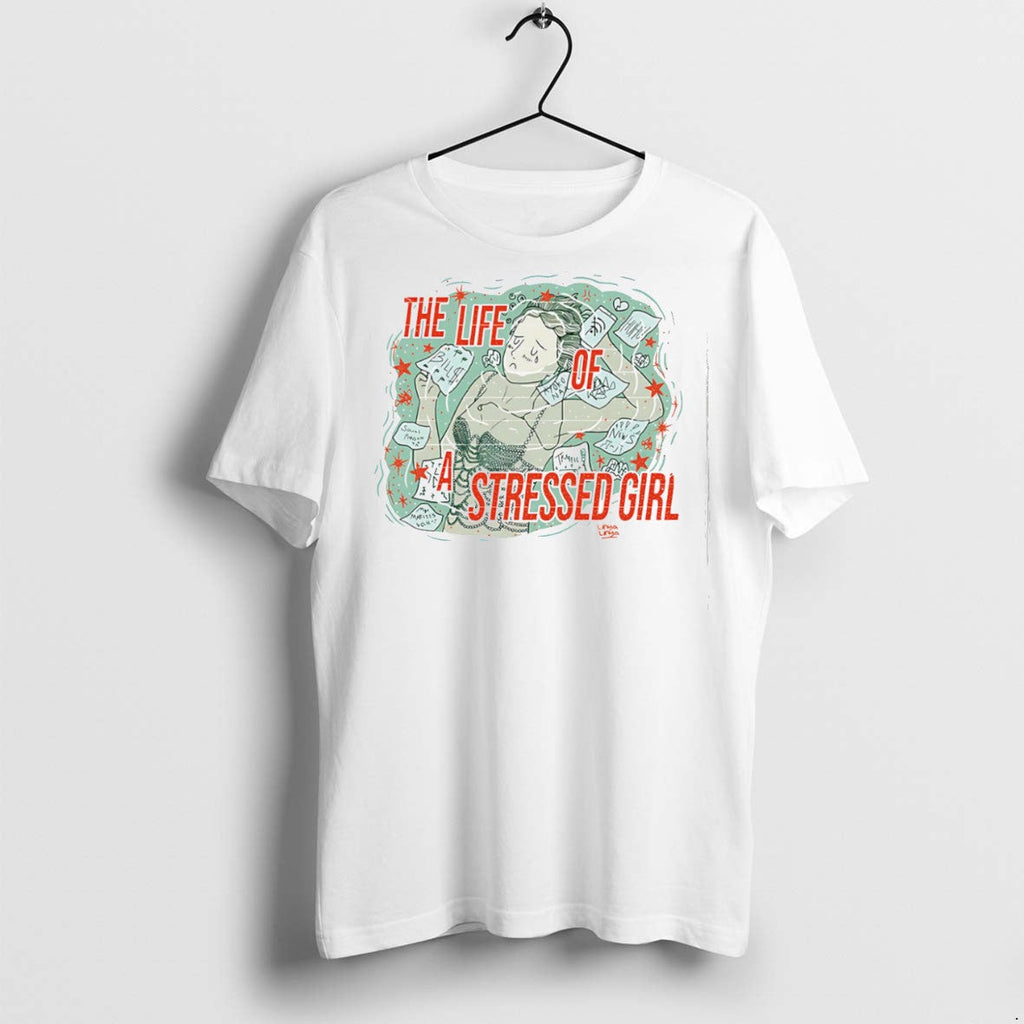 Premium The Life Of A Stressed Girl - Adult & Kids T-Shirts, Sweatshirts & Hoodies apparel design preview 1