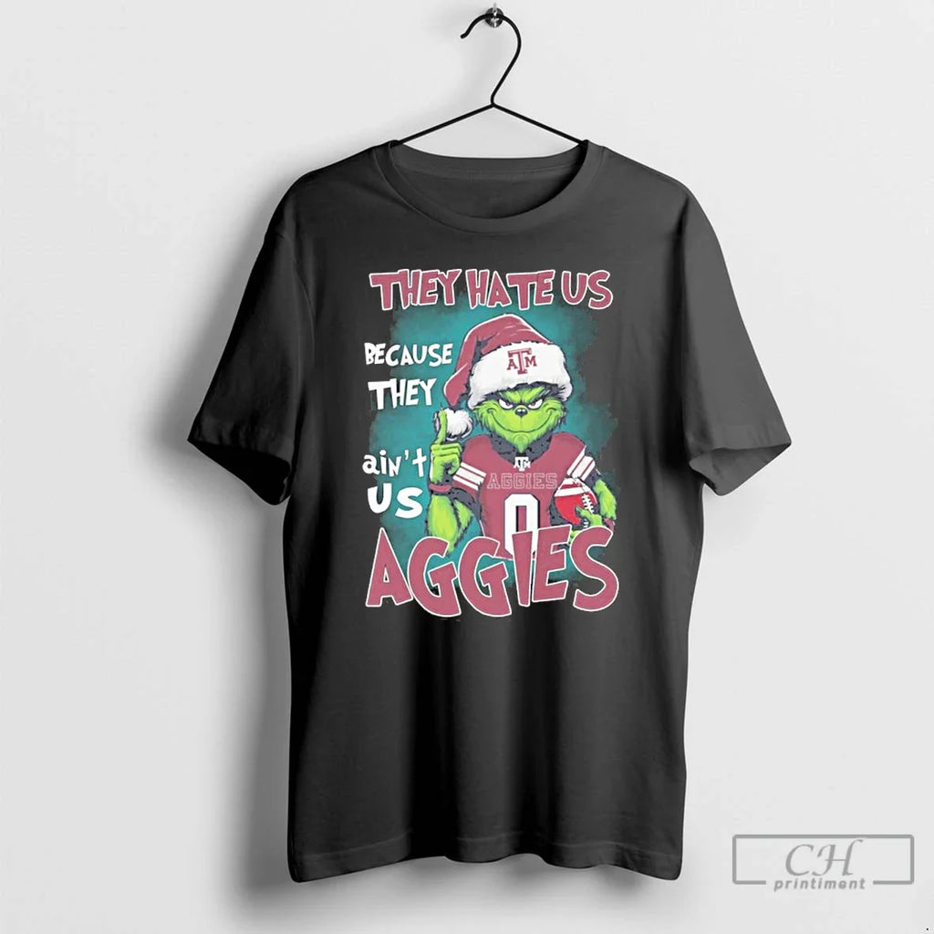 Premium They Hate Us Cause Aint Texas Am Aggies - Adult & Kids T-Shirts, Sweatshirts & Hoodies apparel design preview 1