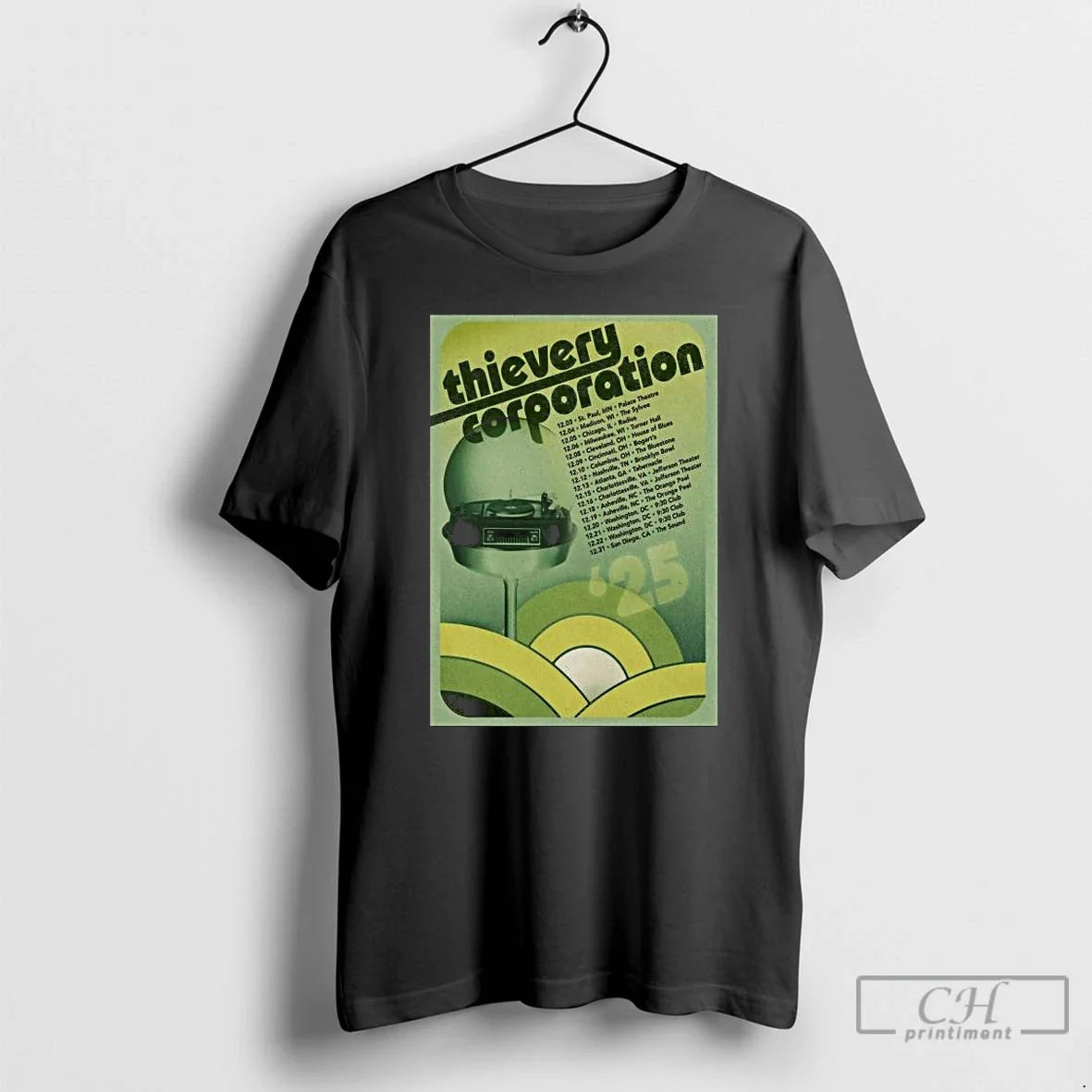 Premium Thievery Corporation Midwest And South - Adult & Kids T-Shirts, Sweatshirts & Hoodies apparel design preview 1