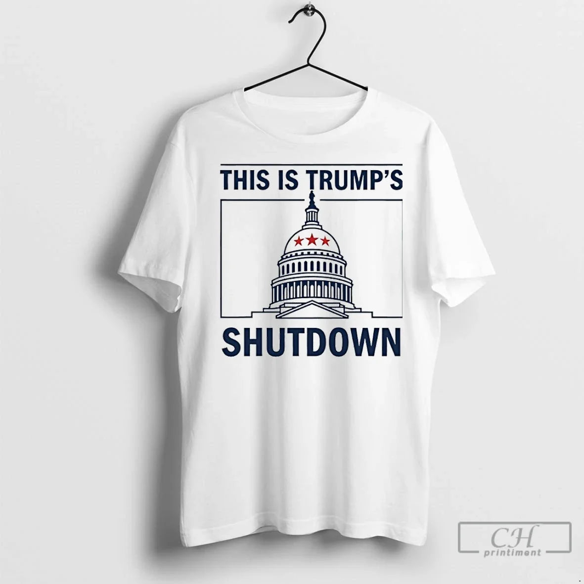 Premium This Is Trump Shutdown White House 2025 - Adult & Kids T-Shirts, Sweatshirts & Hoodies apparel design preview 1