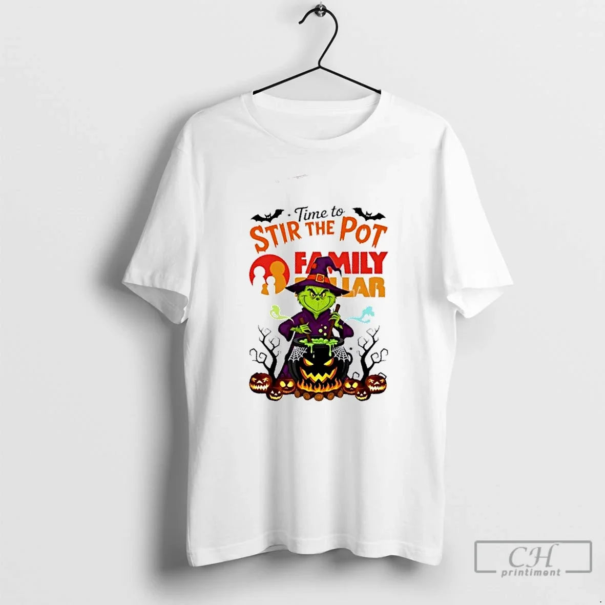 Premium Time To Stir The Pot Family Dollar X Grinch - Adult & Kids T-Shirts, Sweatshirts & Hoodies apparel design preview 1