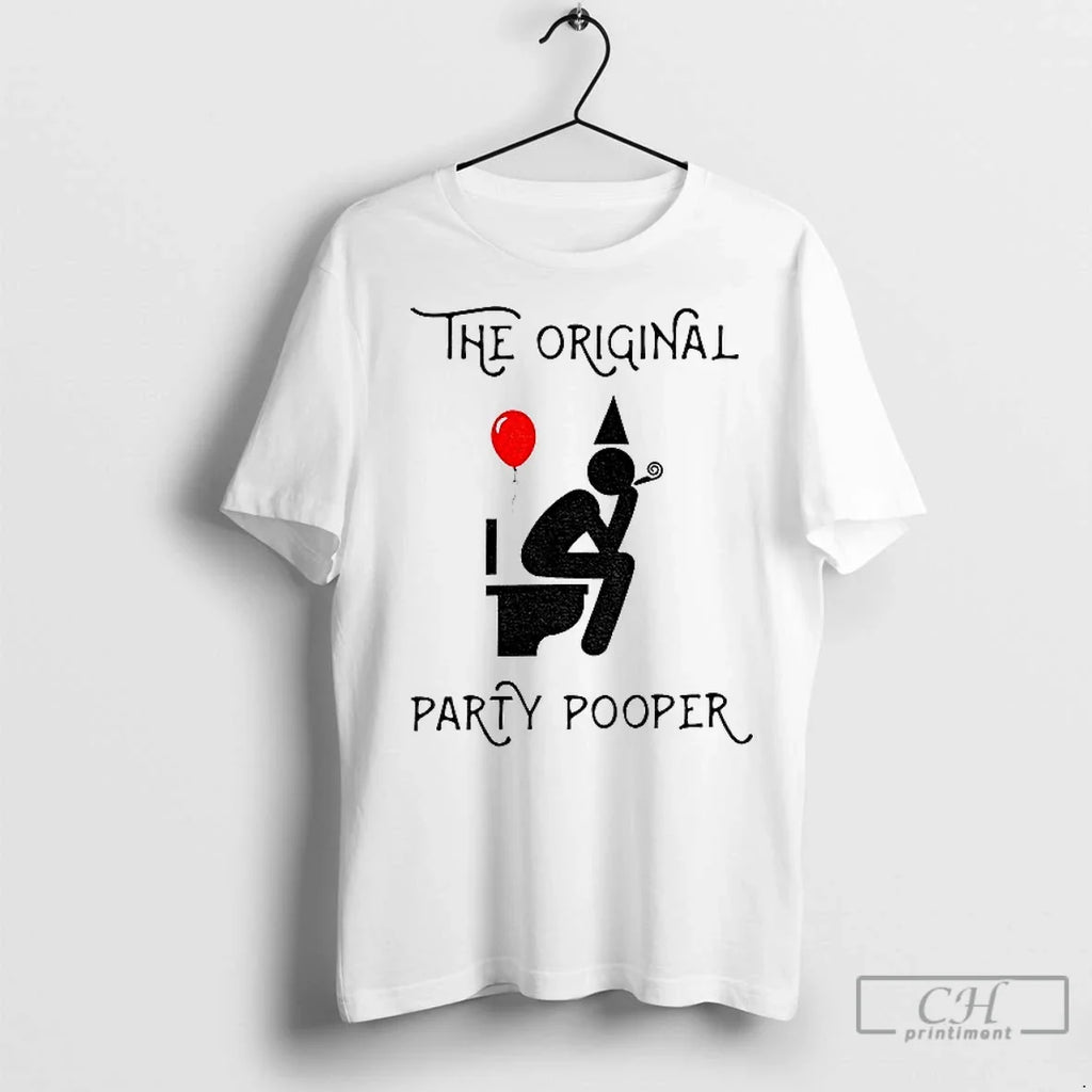 Premium Toilet The Party Pooper - Adult & Kids T-Shirts, Sweatshirts & Hoodies apparel design preview 1