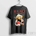 Premium Topher Grace Wearing Yoda Read And The Force - Adult & Kids T-Shirts, Sweatshirts & Hoodies apparel design preview 1