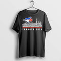 Premium Toronto Blue Jays Skyline Player Name 2025 - Adult & Kids T-Shirts, Sweatshirts & Hoodies apparel design preview 1